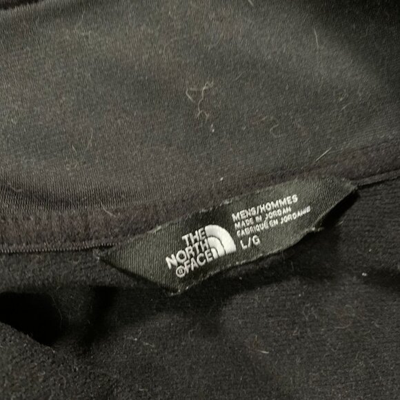 The North Face Men's Large Gray Black 1/4 Zip Pullover Long Sleeve Shirt EUC - Picture 3 of 12
